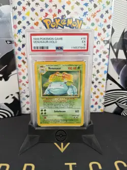Pokemon Venusaur Holo Rare Base Set Card 15/102 WOTC TCG 1999 PSA 5 - Image 1