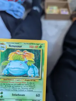 Venusaur 15/102 Pokemon Card TCG Base Set Unlimited Holo Rare - Image 2