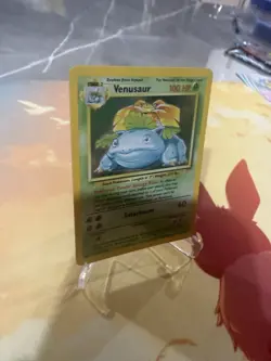 Venusaur 15/102 Holo Rare Base Set Unlimited - VINTAGE WOTC TCG Pokemon Card - Image 3