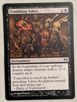 MTG Crumbling Ashes x1 - *NM* - Eventide - Image 1