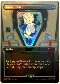 MTG Winter Orb *RAINBOW FOIL* Secret Lair x Fallout Vault Boy 1486 NM - Image 1