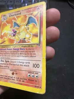 Pokemon TCG: Charizard #3/110 Legendary Collection Non-Holo Damaged - Image 2