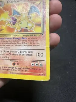 Pokemon TCG: Charizard #3/110 Legendary Collection Non-Holo Damaged - Image 3