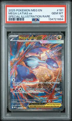 2025 Pokemon Mega Latias ex Mega Evolution SIR 181/132 PSA 10 - Image 1