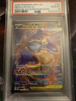 2025 Pokemon Mega Latias ex Mega Evolution SIR 181/132 PSA 10 (FRESH SLAB) 🔥 - Image 1