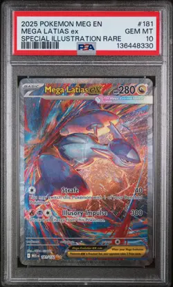 2025 Pokemon Mega Latias ex Mega Evolution SIR 181/132 PSA 10 - Image 1