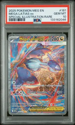 2025 Pokemon Mega Latias ex Mega Evolution SIR 181/132 PSA 10 - Image 1