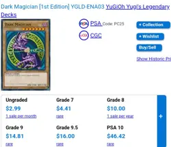 Dark Magician (A) YGLD-ENA03 King of Games: Yugi's Legendary Decks-1st Edition - Image 5