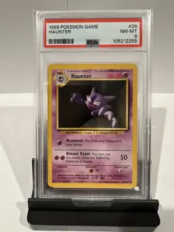 Pokemon Haunter Base Set Unlimited 29/102 - PSA 8 NM-Mint - Image 1