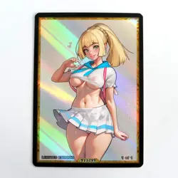 LILLIE Waifu Anime Card LIMITED 1/1 Custom TCG Holo Goddess Story ACG T13249 - Image 1