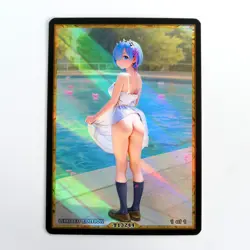 REM Waifu Anime Card LIMITED 1/1 Custom TCG Holo Goddess Story ACG T13244 - Image 1
