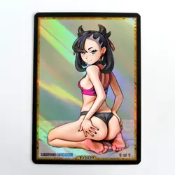 MARNIE Waifu Anime Card LIMITED 1/1 Custom TCG Holo Goddess Story ACG T13239 - Image 1