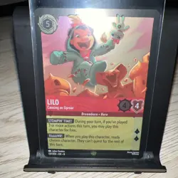 Lilo, Causing an Uproar Lorcana Reign of Jafar Cold Foil Legendary Card 137/204 - Image 1