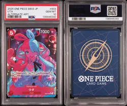 PSA 10 Uta SR Alternate Art EB03-003 2025 ONE PIECE Card Japanese - Image 3