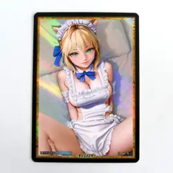 ARTORIA PENDRAGON Waifu Anime Card LIMITED 1/1 Custom TCG Holo T13229 - Image 1