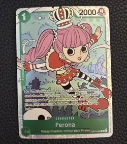 One Piece CCG Perona Legacy Of The Master SR Foil Card OP12-034 NM - Image 1