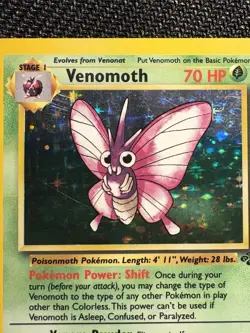 Pokemon TCG Venomoth Jungle 29/64 Holo Rare Card WOTC - Image 2
