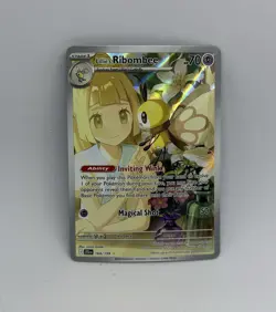 Pokemon TCG Lillie's Ribombee Card Journey Together Illustration, 164/159 - Image 1