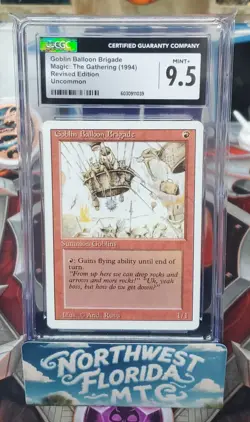 Graded MTG Card - CGC 9.5 - 3rd Edition (Revised) - Goblin Balloon Brigade - Image 1