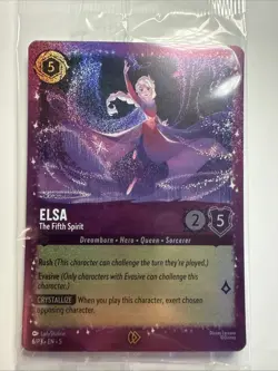 Elsa The Fifth Spirit 6/P3 Glitter Foil Sealed Promo Card Disney Lorcana - Image 1