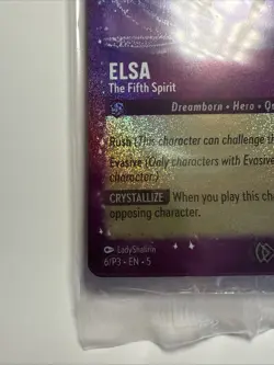Elsa The Fifth Spirit 6/P3 Glitter Foil Sealed Promo Card Disney Lorcana - Image 2