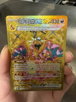 Charizard ex 228/197 SV03: Obsidian Flames Gold Hyper Rare Pokemon Card - Image 2