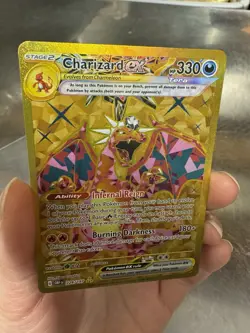 Charizard ex 228/197 SV03: Obsidian Flames Gold Hyper Rare Pokemon Card - Image 4