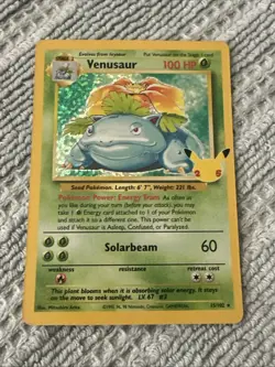 Pokemon TCG Venusaur 15/102 Celebrations 25th Anniversary Card NM - Image 1