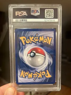 Pokemon Gyarados Holo Unlimited Rare Card 7/130 Base Set 2 PSA 8 - Image 2