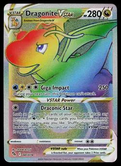 Pokemon Card - Dragonite VSTAR Pokemon GO 081/078 Secret Rare - Image 1