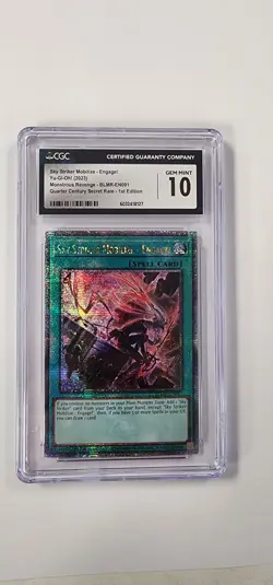 CGC 10 Yugioh Card: Sky Striker Mobilize - Engage ! Quarter Century Secret Rare - Image 1