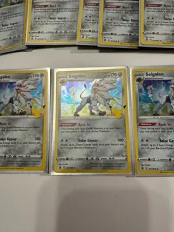 Pokemon 25th Anniversary Pokemon TCG Celebrations Solgaleo Lot, 25 cards - Image 5