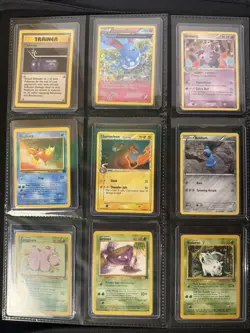 Vintage Pokemon Card Collection - No Binder Lot 2 Pages - US (Lot #5) - Image 2
