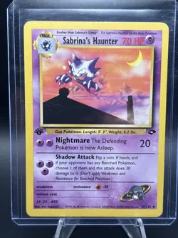 Pokemon Card - Sabrina's Haunter Gym Challenge 55/132 Uncommon 1st Edition - Image 1