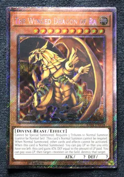 The Winged Dragon of Ra (Platinum Secret Rare, RA04-EN118) [Mint] Yugioh card - Image 1