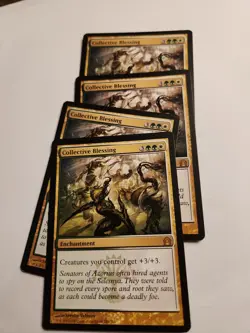 MTG 4x x4 Collective Blessing - Return to Ravnica Card # 150 Playset - Image 1