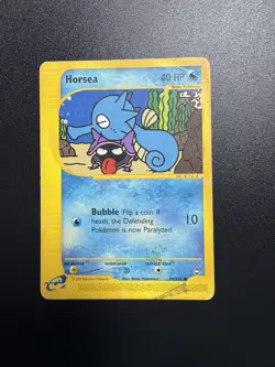 Horsea 84/147 Non-Holo Aquapolis E-Reader WOTC Pokemon Card - Image 1