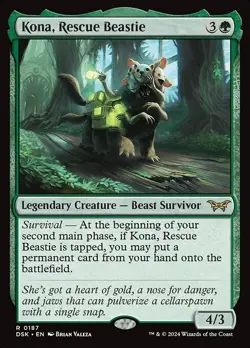 Kona, Rescue Beastie-Duskmourn: House Of Horror-Regular-187-LP - Image 1