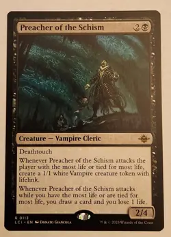 Preacher of the Schism the Lost Caverns of Ixalan #113 Rare NM+ - Image 1