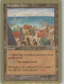 Rishadan Port 324 Vintage NonFoil LP Gold Border Worlds Non Tournament Legal MTG - Image 1