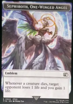 [317] Sephiroth, Fabled SOLDIER (Borderless) + Token NearMint! Pack-to-Sleeve. - Image 4