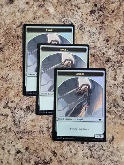 MTG 3x Angel Token Foil MH1 Flying Vigilance Modern Horizons Commander - Image 1