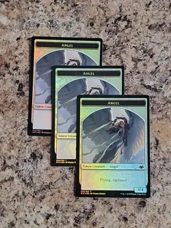MTG 3x Angel Token Foil MH1 Flying Vigilance Modern Horizons Commander - Image 3