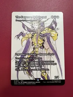 The Emperor, Hell Tyrant - Yawgmoth, Thran Physician Showcase Final Fantasy MTG - Image 1