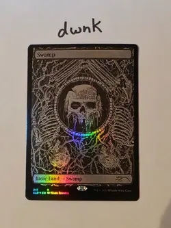 FOIL Swamp x1 The Unfathomable Crushing Brutality of Basic Lands Secret Lair MTG - Image 1