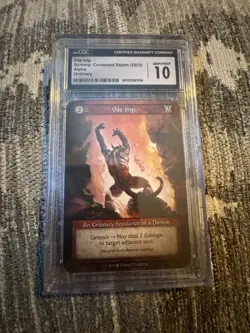 2023 Sorcery: Contested Realm - Alpha Vile Imp CGC 10 Gem Mint - Image 1