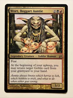 Wort, Boggart Auntie Lorwyn LRW 252/301 MTG Magic Goblin - Image 1
