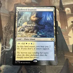 Hallowed Fountain MINT 265 Lorwyn Eclipsed ECL MTG Regular Rare Land Unplayed NM - Image 1
