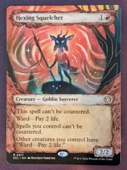 MTG - Hexing Squelcher (showcase) - ECL (NM+) - Image 1
