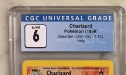 1999 Pokemon Charizard Base Set #4/102 Holo Unlimited Rare CGC 6 Ex/NM- Rare! - Image 3